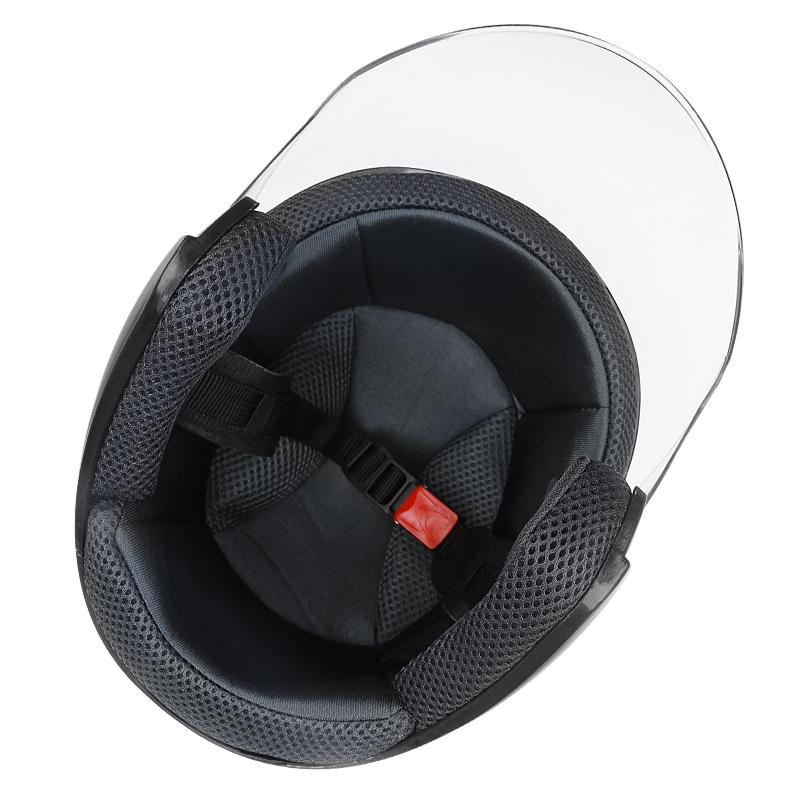 High Quality New DOT Certified ABS Half Face Motorcycle Helmet with Dual Visor and XL Size