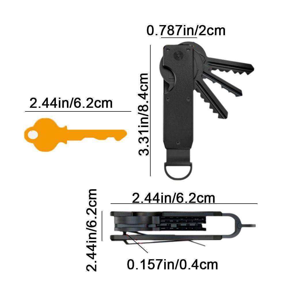 Innovative Metal Key Organizer Carbon Fiber Car Key Holder Keys Bag Key Case Holder  Women