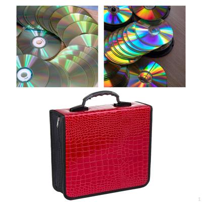 CD Case Holder Carrying Portable 400 Capacity Dustproof Binder Wallet DVD Organizer for