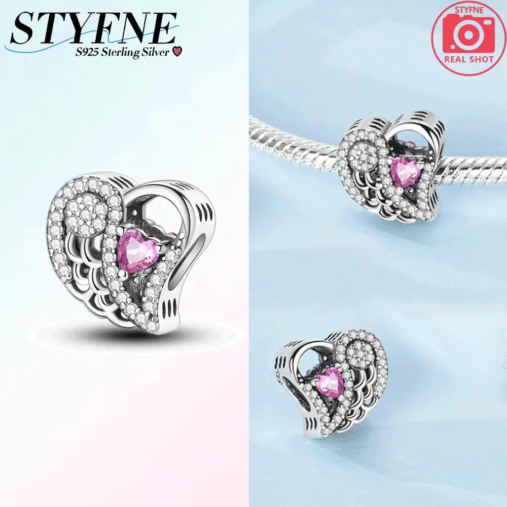 Rose Butterfly Love Beaded Series Charms Fit Copper Original Bracelet Diy Women'S Jewelry Accessories Gift