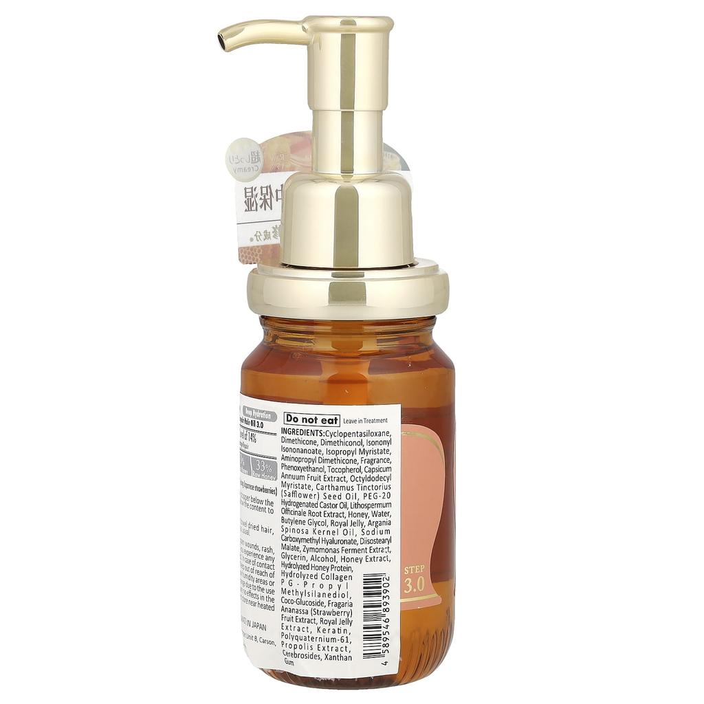 &Honey, Creamy Ex Damage Repair Hair Oil, Mary Berry Honey, 100Ml(3.4Fl Oz)