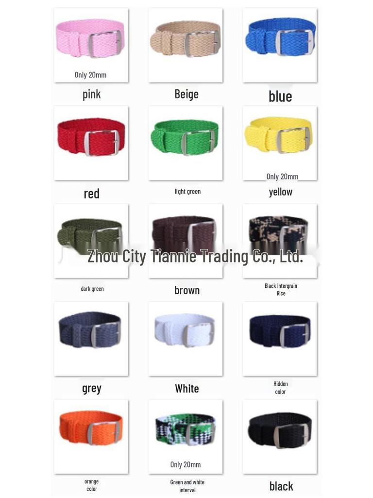 Belen High-End Soft Woven Nylon Watch Strap, One-piece 20mm/22mm Perlon for Submariner