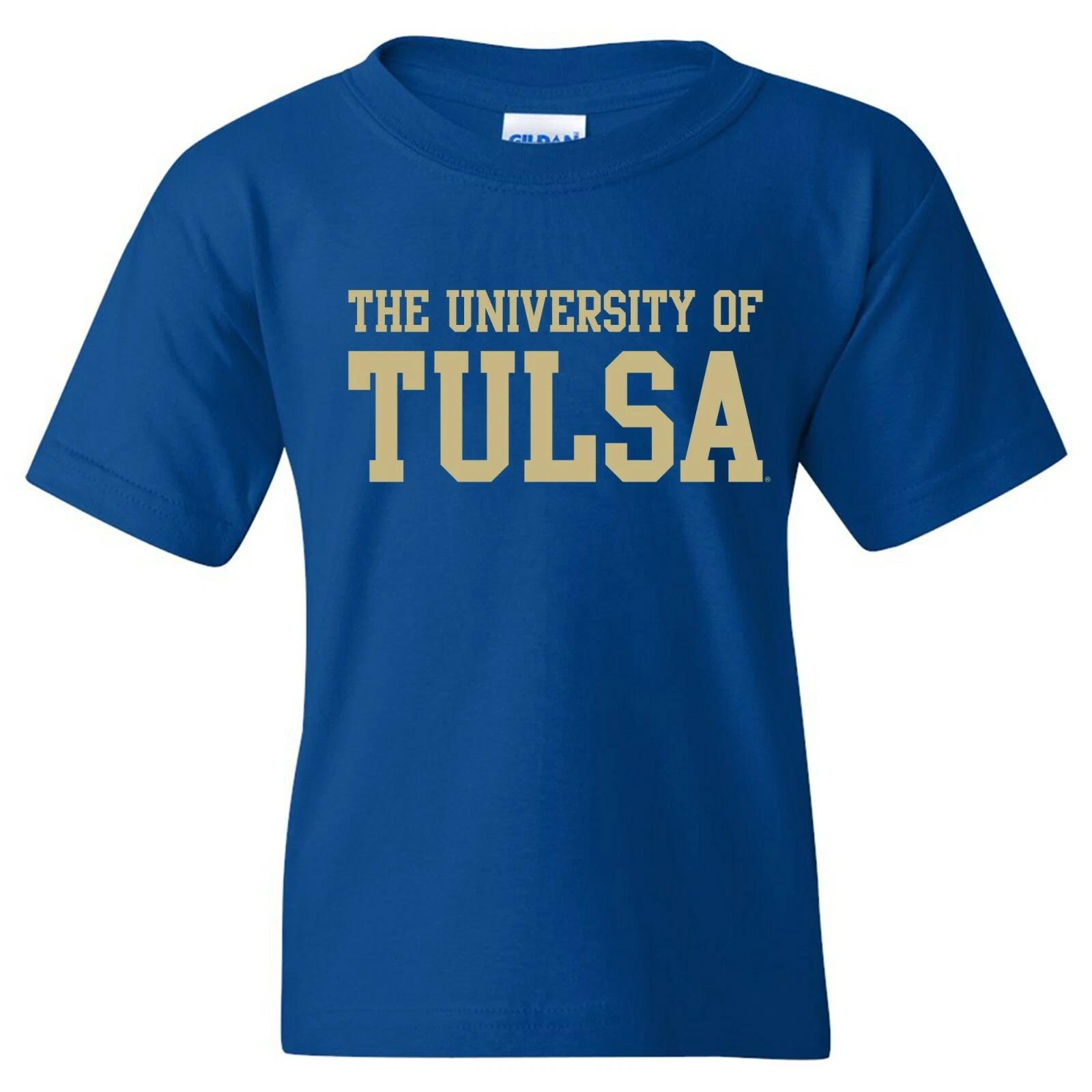 Tulsa Golden Hurricane Basic Block Youth Tee - Royal M