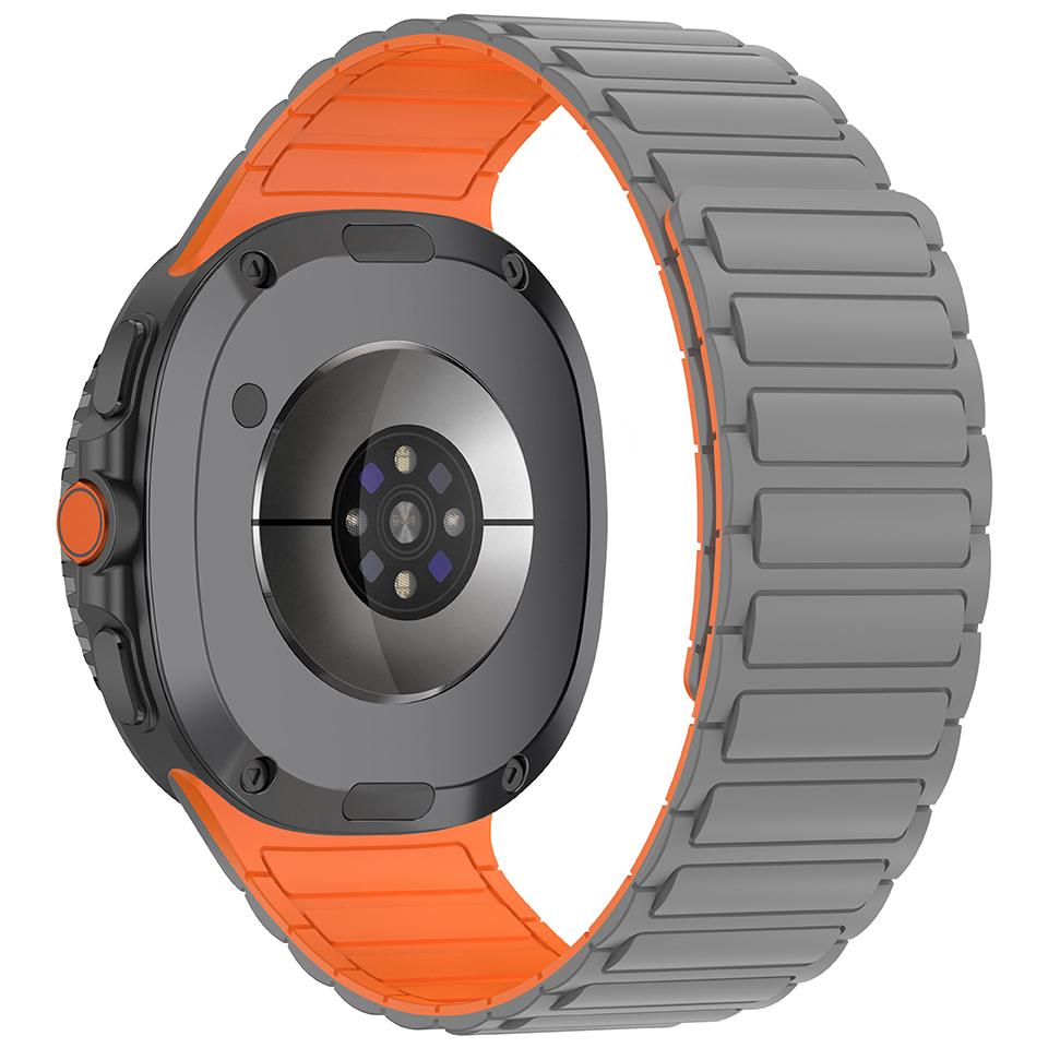 Magnetický silikonový řemínek k hodinkám pro Samsung Galaxy Watch 8 Classic 46mm Pánský řemínek pro Samsung Galaxy Watch 8 40/44mm Náhradní