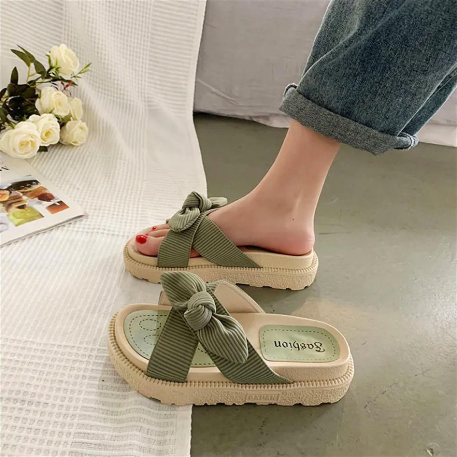 

Women s Summer Fashion Versatile Daily Casual Holiday Slippers 38 зелений