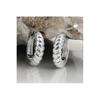 Hinged Hoop Earrings 15x4mm Silver 925 - Gl93615