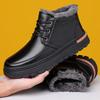 Men's 2025 Winter Thermal Lined Snow Boots Waterproof Outdoor Business Casual Shoes Comfortable Platform Sole Warm Ankle Boots