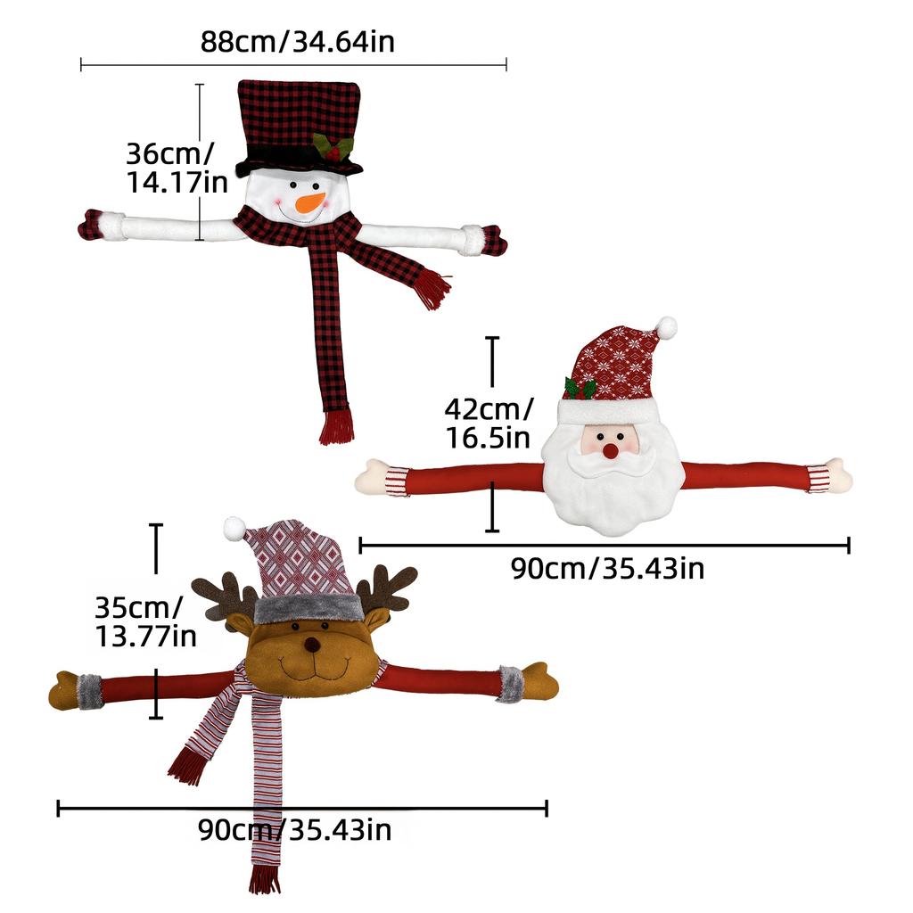 1pc Christmas Tree Top Decorations Party Atmosphere Decoration Santa Claus Snowman Elk Doll Tree Top Star Home Decor Accessories