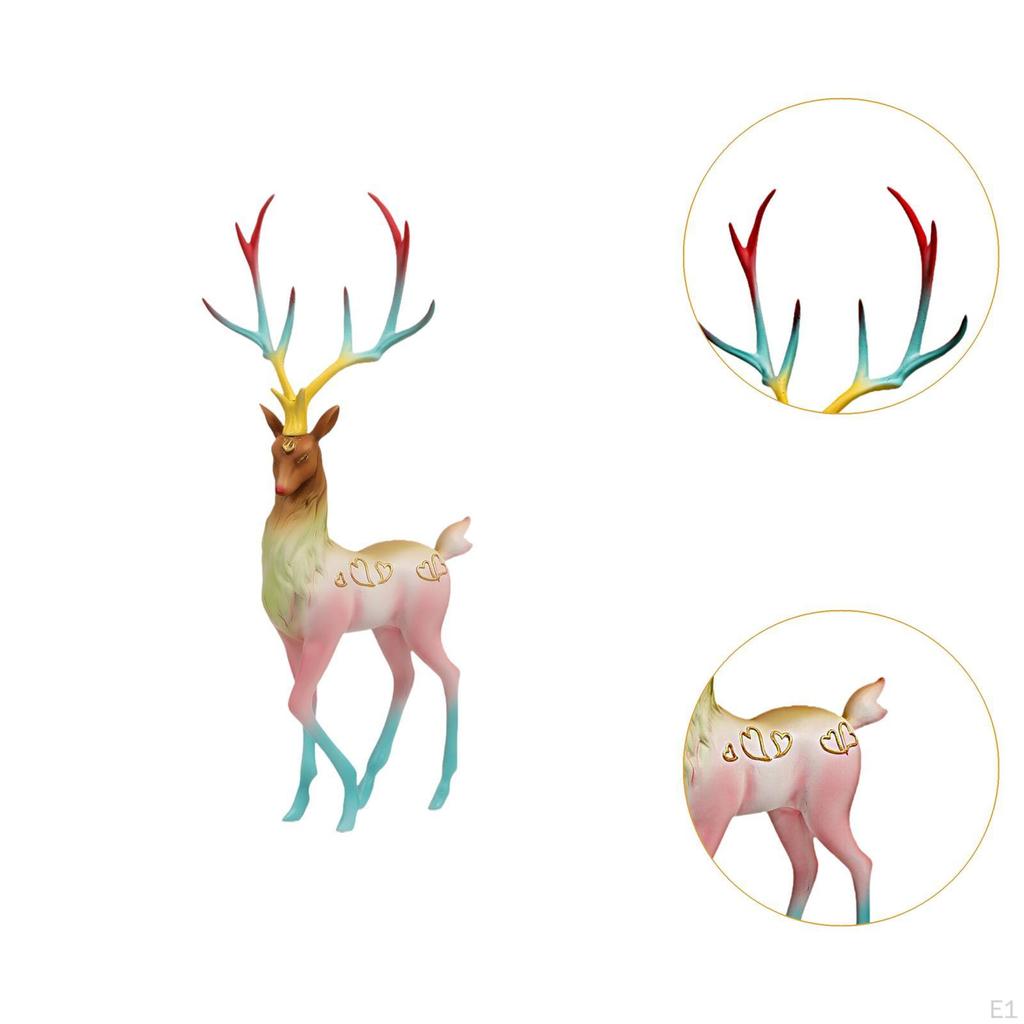 Decorative Reindeer, Deer Figurine, Elk Sculpture for Home