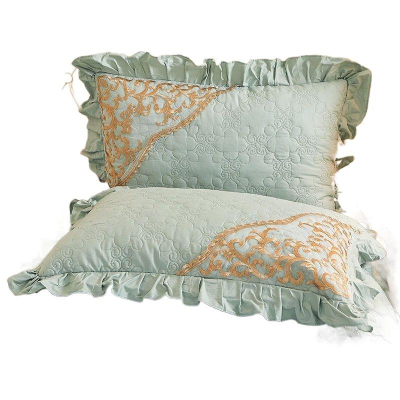 Thickened Cotton Bed Skirt One-Piece European-Style Lace Quilted Cotton Bedspread Three-Piece Set New Non-Slip Bedspread Four Seasons