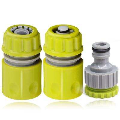 3PCS 1/2Inch Garden Hose Coupling Adapters Water Tap Quick Connector Apply To Faucet 16mm Pipe Irrigation Joints Repair Eng Plug
