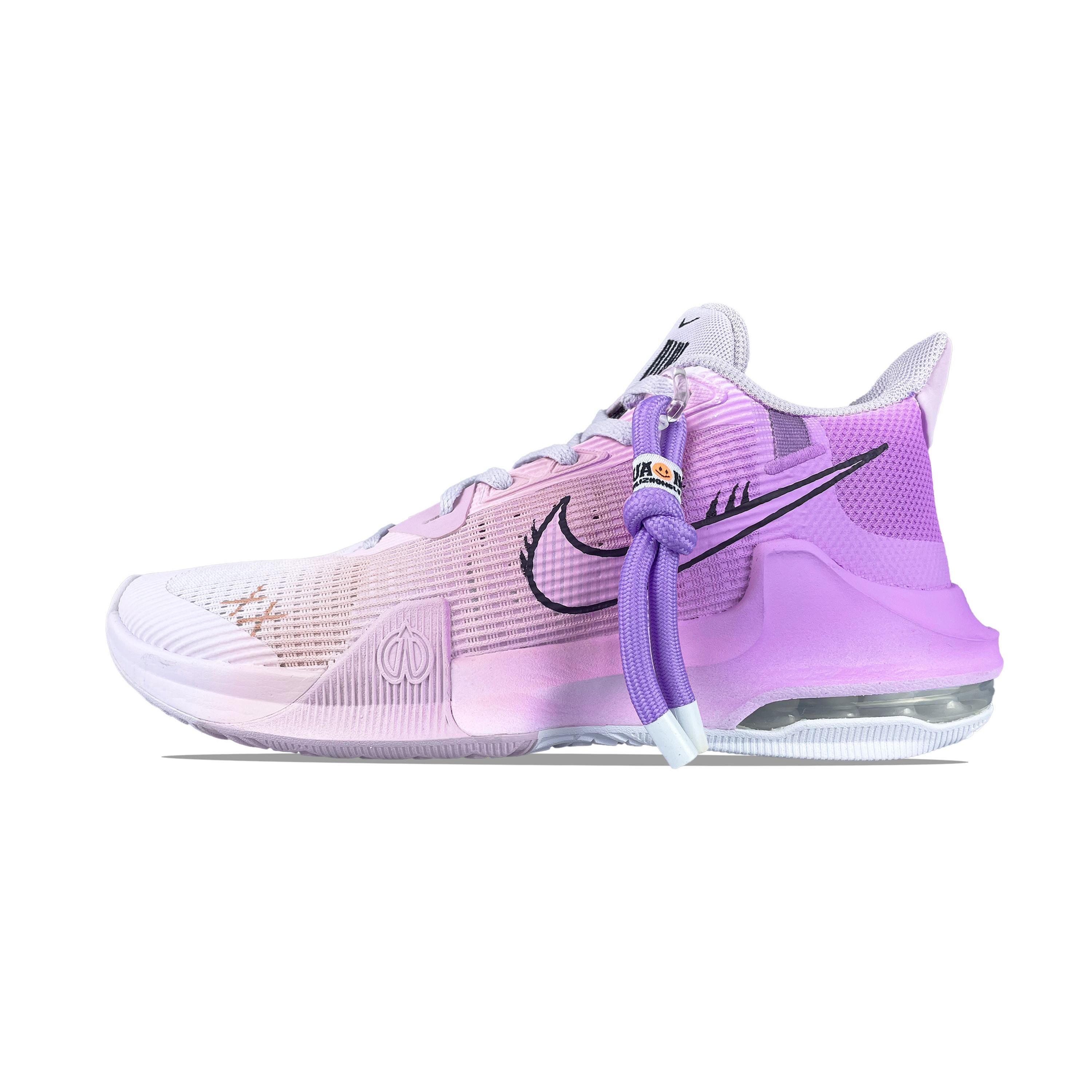 Nike Air Max Impact 3 Cushioning, Wear Resistant Low top Basketball Shoes Unisex Purple DC3725-101(Team761-) 44.5