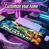 Custom Name Personalized Final Fantasy Pattern Mousepad, Laptop PC Desk Mat, Decorative Desk Mat for Home Keyboard Pad Gift