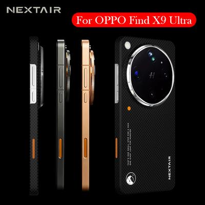NEXTAIR Carbon Fibre Case For OPPO Find X9 Ultra Kevlar Wireless Charging Back Cover Case for OPPO FIND X9 ULTRA