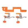 Embedded Handle Slotting Template Wardrobe Cabinet Door   Positioning Tool with Stainless Steel Fixed Clamp Bearing Cutter