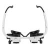 Headband Magnifier Glasses Hands Free LED Light Head Loupe for Jeweler Repair Reading