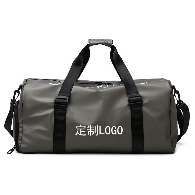 

Portable travel bag Large capacity shoulder oblique span bag Travel bag Leisure sports fitness bag Printed logo