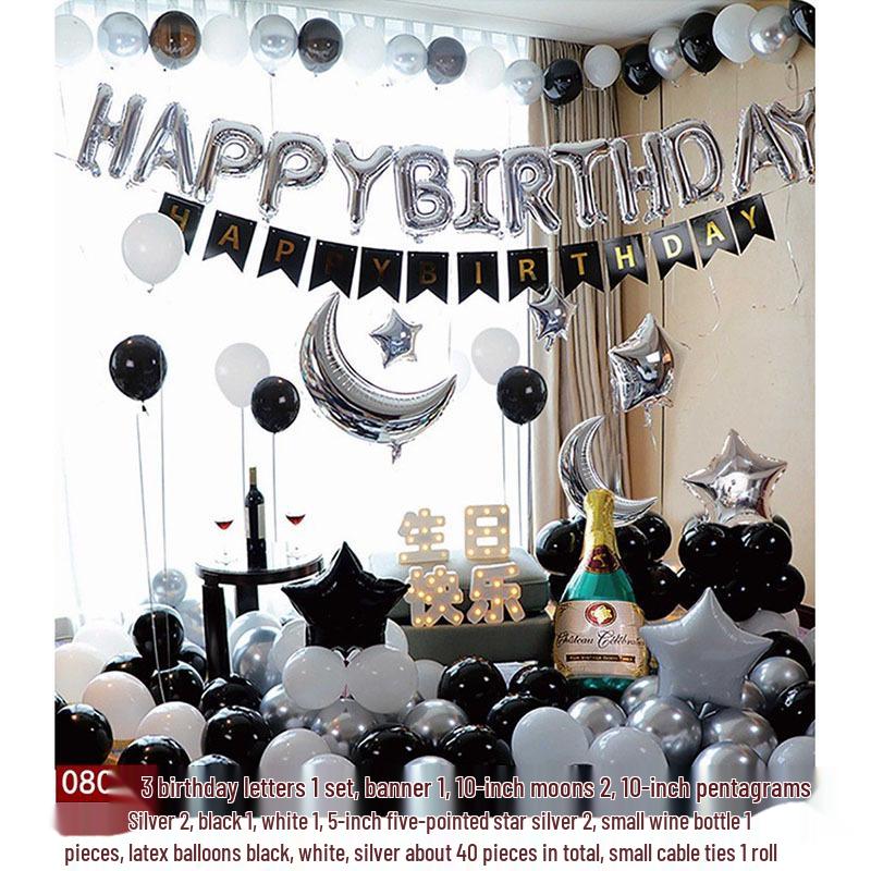 Geburtstagsdeko Ballon-Set für Kinder - Themen-Hintergrund mit Folienballons