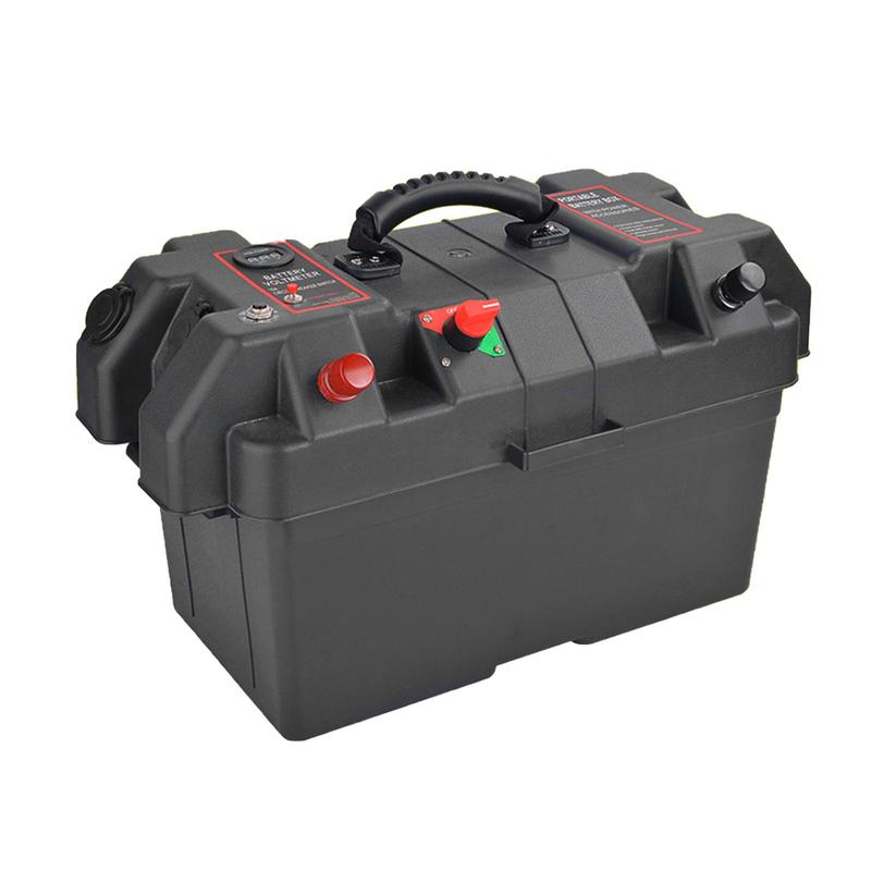 Outdoor Battery Tray Cases Waterproof Battery Box for Camping SUV Truck