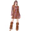 Halloween Hippie Tassel Costume Set: Retro Bohemian Skirt, Euro-American Hip Hop Cosplay