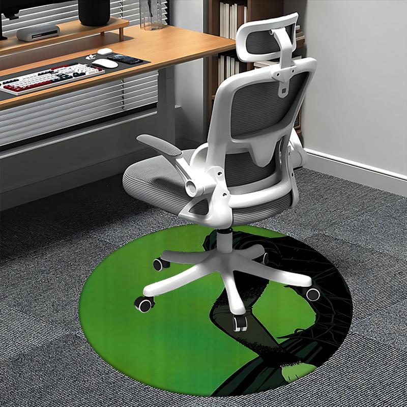 

Witch Chair mat Round Rug-Office carpet , Machine Washable , Non-slip , Suitable for Living Rooms , Bedrooms , Entryways , and Holiday-theme 80cm by 80cm