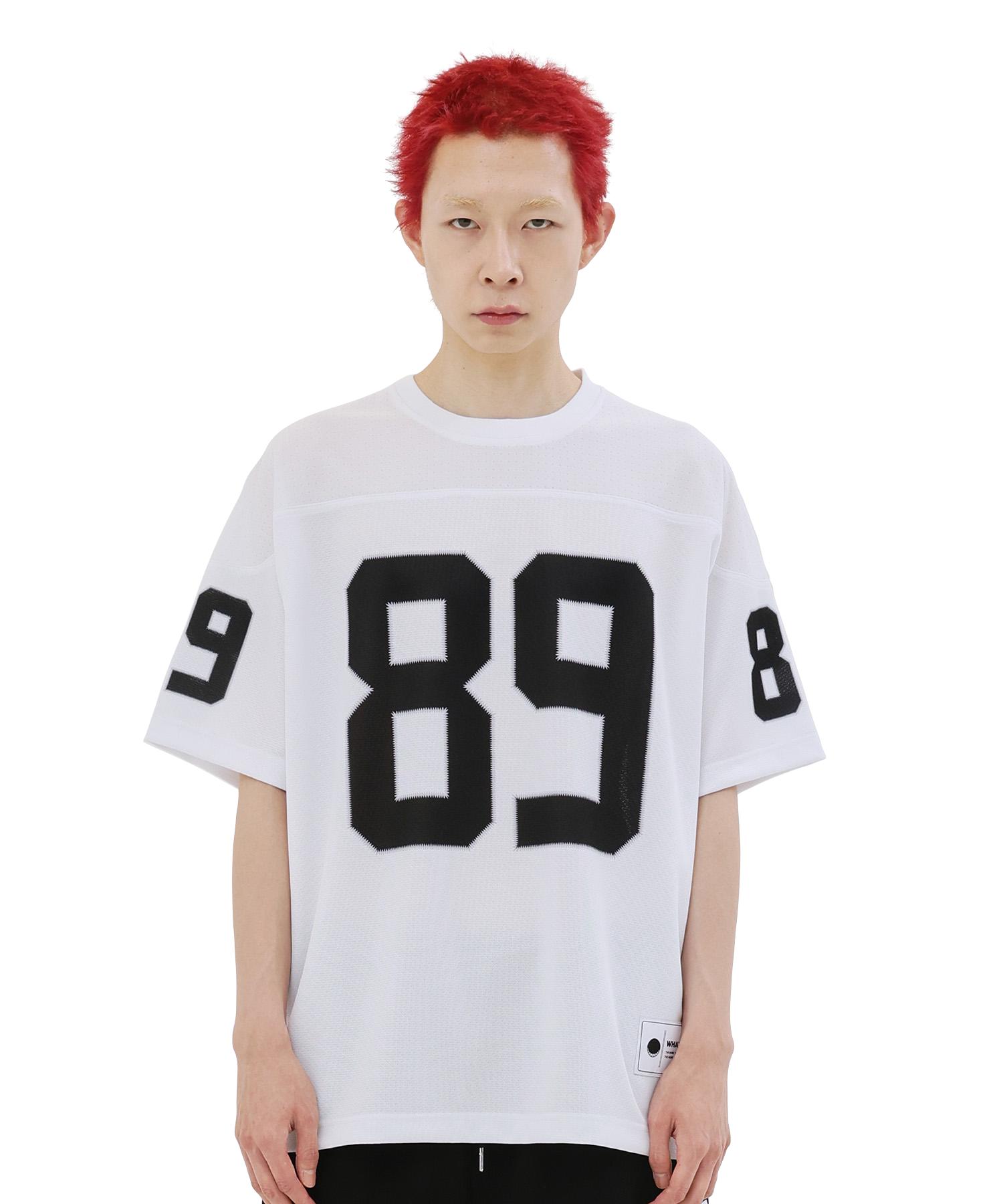 What The Fuck Wtp Number 89 Logo Hockey T-Shirt White L Size