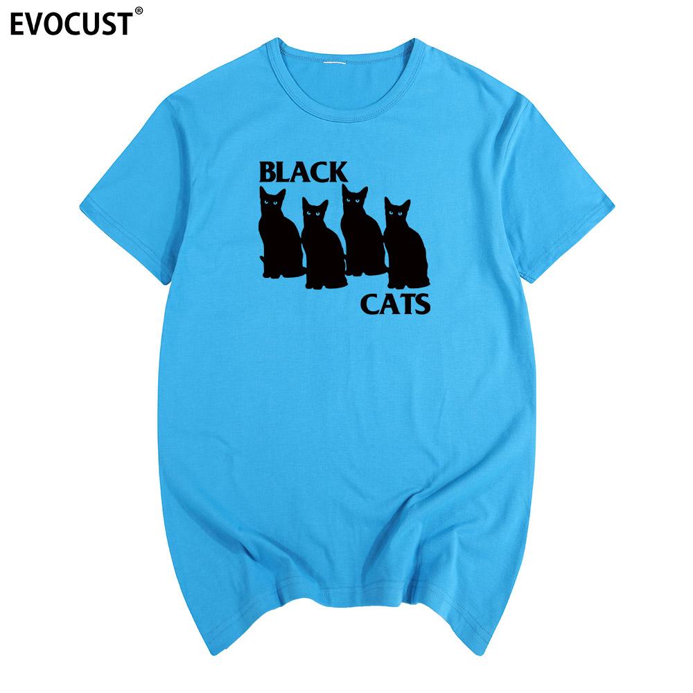 Black Cat Short Sleeve Tshirt Cotton Unisex T Shirt New Tee Tshirt Unisexs Unisex Fashion