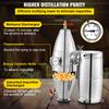 SucceBuy Water Alcohol Distiller 304 Stainless Steel Alcohol Distiller Home Kit Boiler for Home and Outdoor in restaurants farm