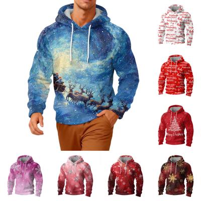 Herren Langarm Freizeit Flanell Kapuzensweatshirt