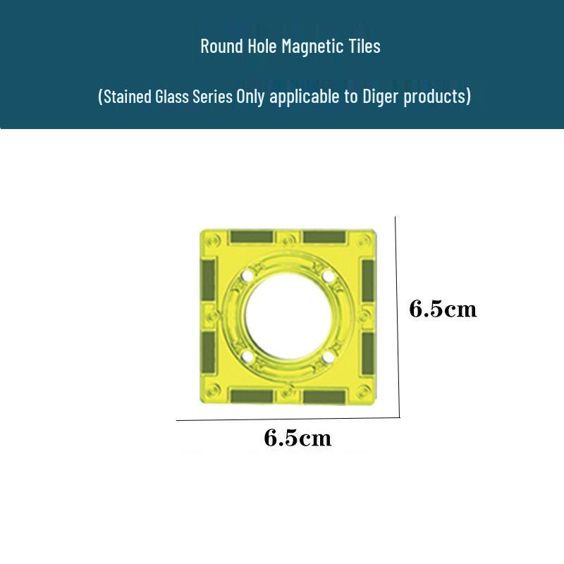Genuine Magnetic Tiles Replacement Parts - Magnetic Car Accessories for Educational Building Toy