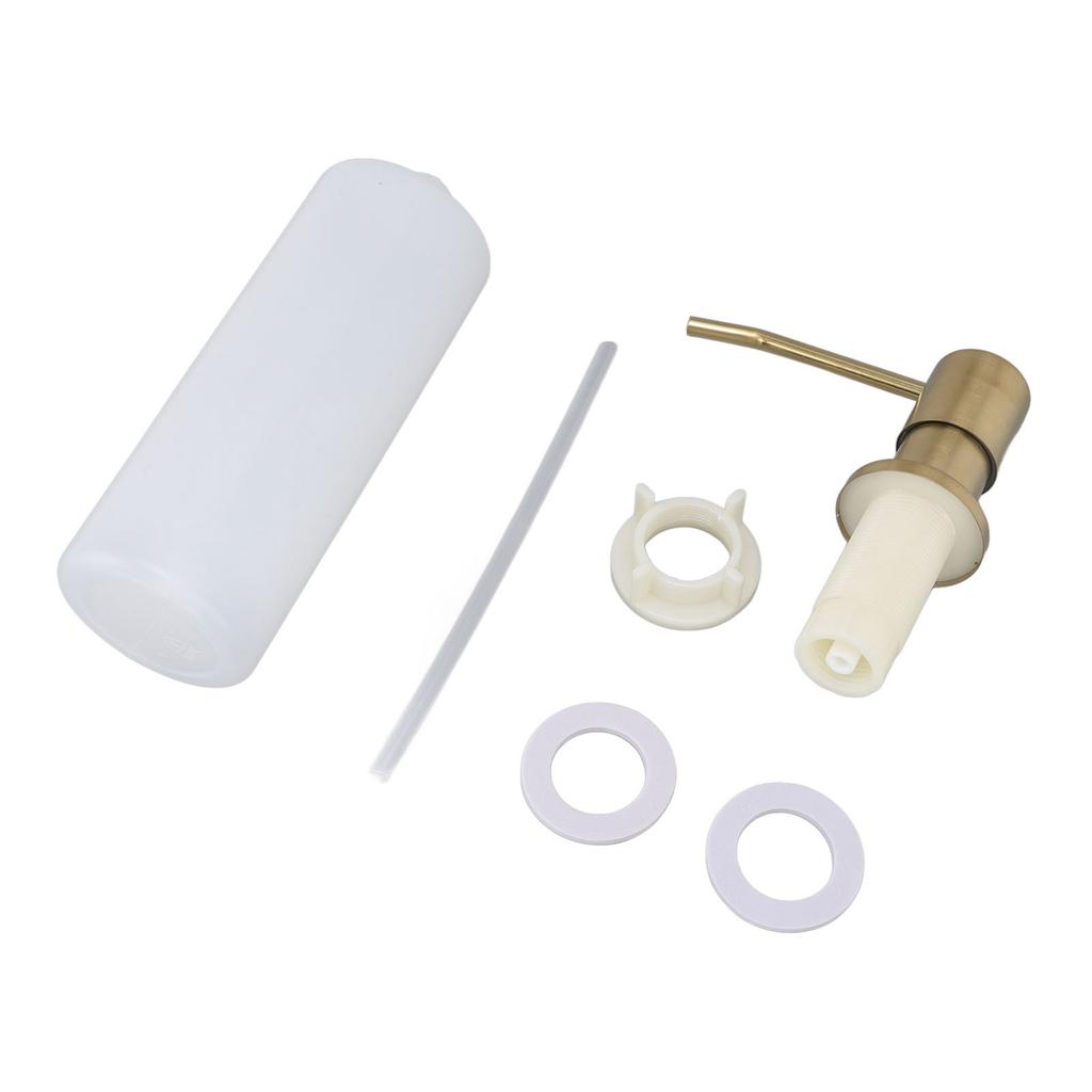 300ml Kitchen Sink Soap Dispenser Stainless Steel 360 Degrees  Rotation Multifunctional Soap Dispenser for Kitchen