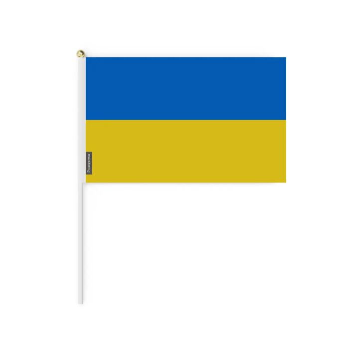 Drapeau - Ukraine - Mini Drapeau - 30 x 45 cm - Polyester - Recto/Verso
