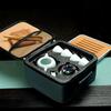 Celadon Beam Pot Travel Kung Fu Tea Set Business Gift Ceramic Tea Set One pot and four cups with tea tray