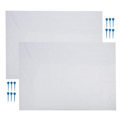 2Pcs Disposable Picnic Mat Multifunctional Waterproof Nonwoven Portable Picnic Blanket Beach Mat for Outdoor Camping