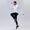 Herren Sport-T-Shirt mit halbem Reißverschluss, langärmelig, schnelltrocknend, für Laufen & Radfahren