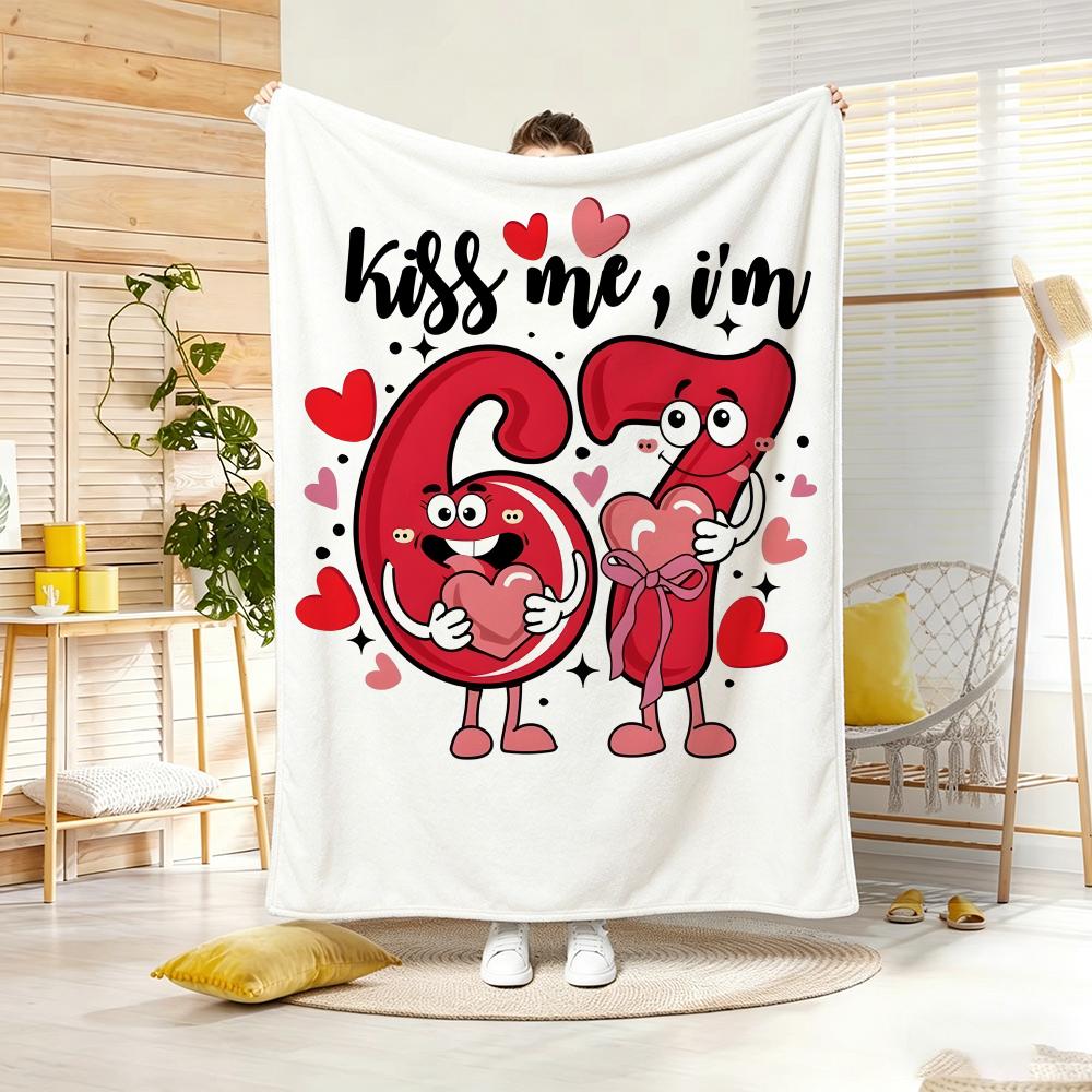 Artwork S-SIX SEVEN67 Throw Soft Warm Throw Blanket for Bedroom Living Room Bed Travel Camping Picnic Gift
