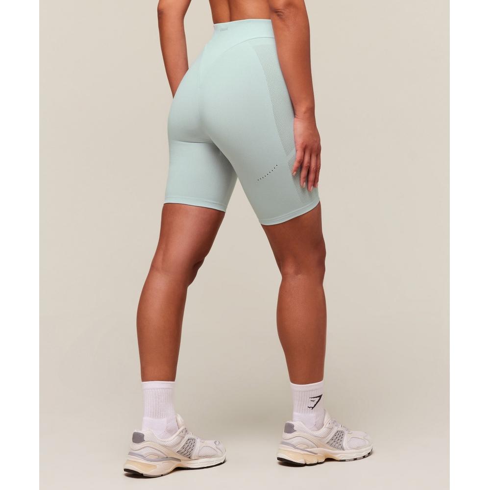 Gymshark Everywear Warp Knit Cycling Shorts Frost Blue B1c8s Uc5m