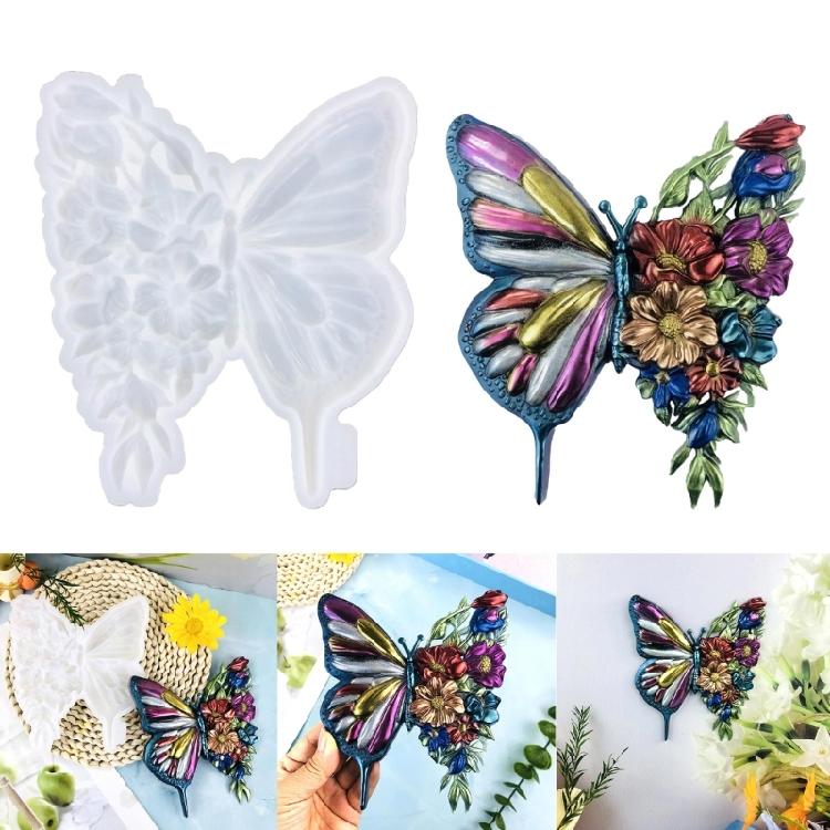 Resin Wall Ornament Mold Unique Butterfly Wall Decoration Silicone Mold Decors