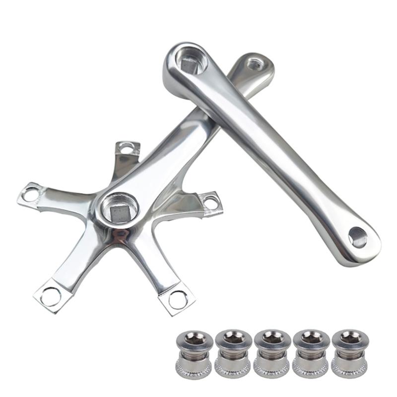 Durability Aluminum Alloys Crankset Chainring BCD130mm 170mm Ergonomic Cranksets Bike Part Biking Accessories