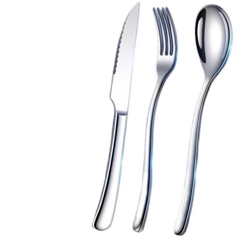 1PC/2PC/3PC Stainless Steel Knife and Fork Spoon Can Be Individually Set Western Dining Tableware Home Restaurant Banquet Hall