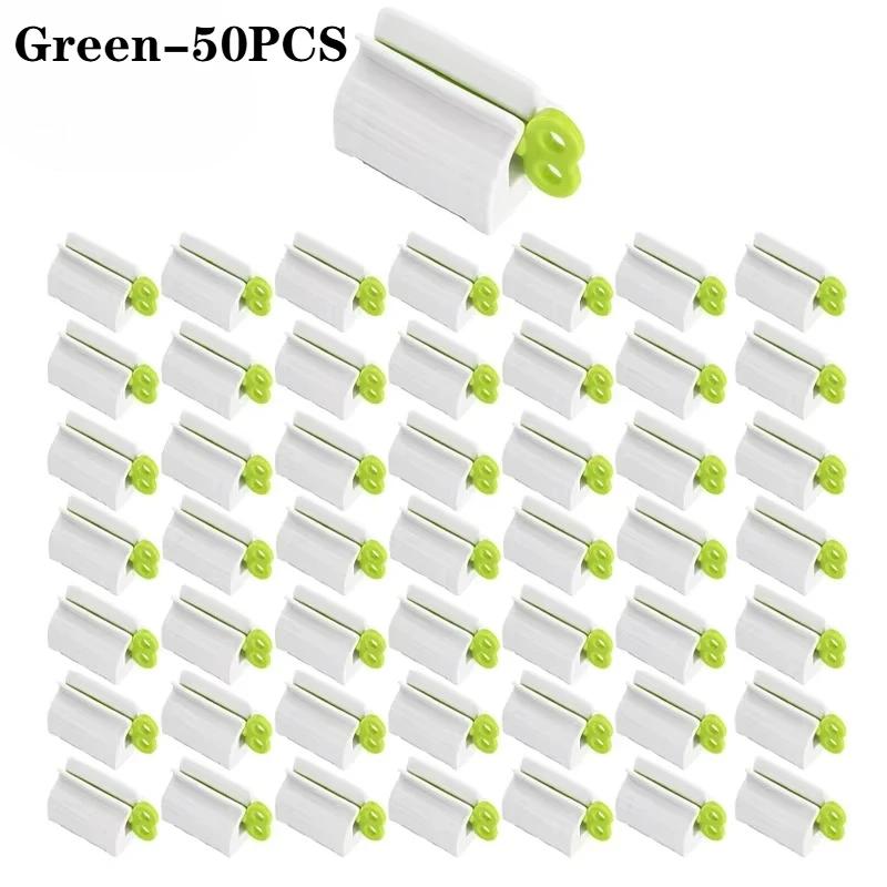 1-50PCS Toothpaste Squeezer with Colorful Nozzle Dishwasher Safe Manual Squeeze Tool for Bathroom Hygiene Toothpaste Roller
