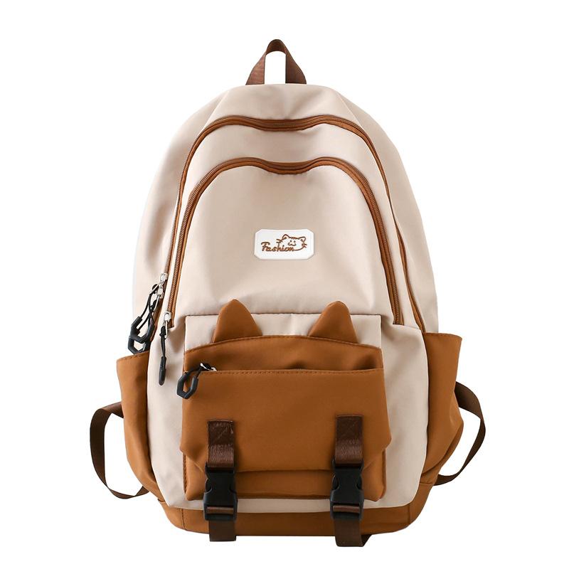 

Шкільний рюкзак. Рюкзак для молодших школярок. Студентський рюкзак великої місткості коричневий