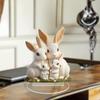 Easter Bunny Centerpieces For Tables Cute Bunny Family Easter Table Centerpiece 18cm/7inch Home Decoration Desk Sign Decor For