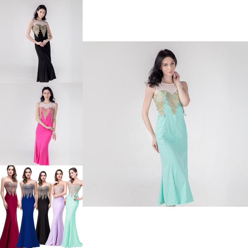 Elegant Women Formal Wedding Bridesmaid Evening Party Ball Prom Gown Long Cocktail Dress With Timeless Design