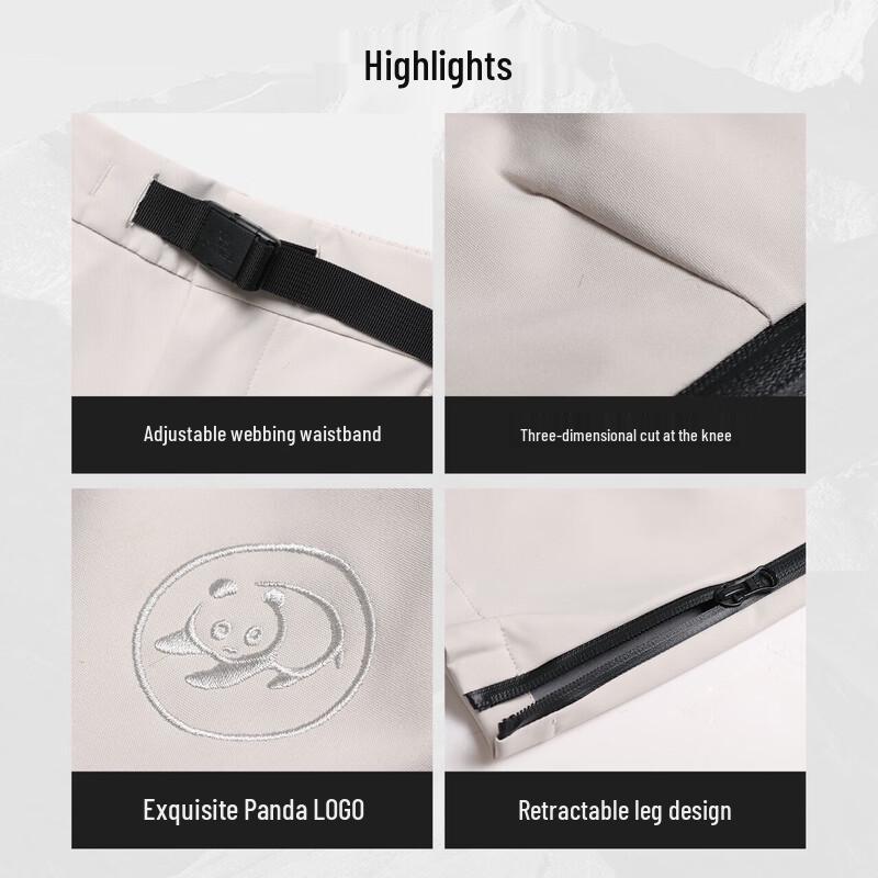 Panda Camel Outdoor Three-Proof Windbreaker Pants