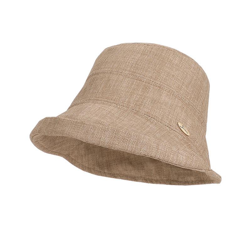

Japanese Casual Sun Hat With Folded Brim For Women Summer Sun Protection хакі