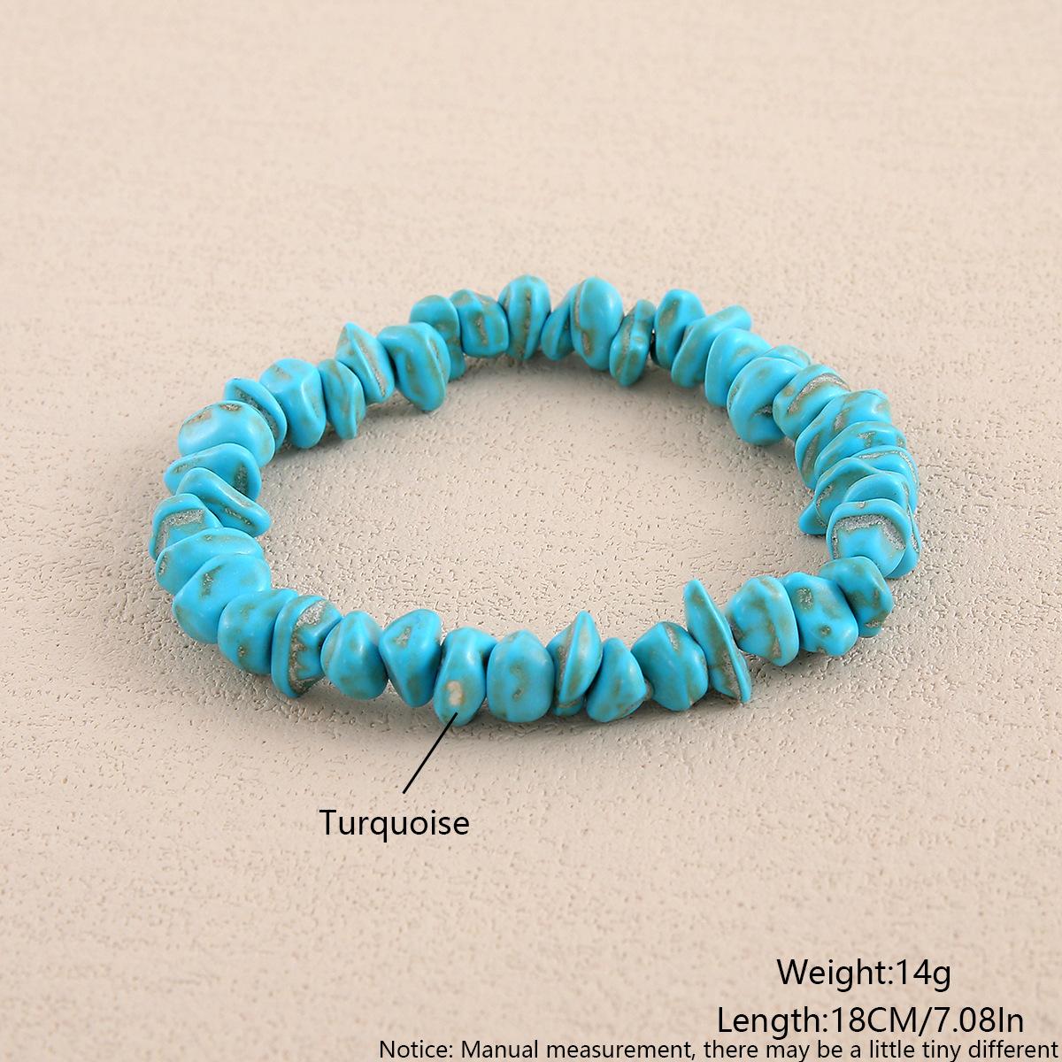 

Богемская бирюза бусины браслеты для женщин Рейки природный камень куб цилиндр нерегулярные браслеты целебные ювелирные изделия для здоровья