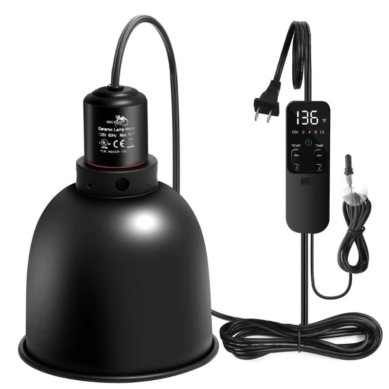 

Reptilian Lamp 5.5 Inches Design Day Night Lighting Temperature Control For Exotic pet 1