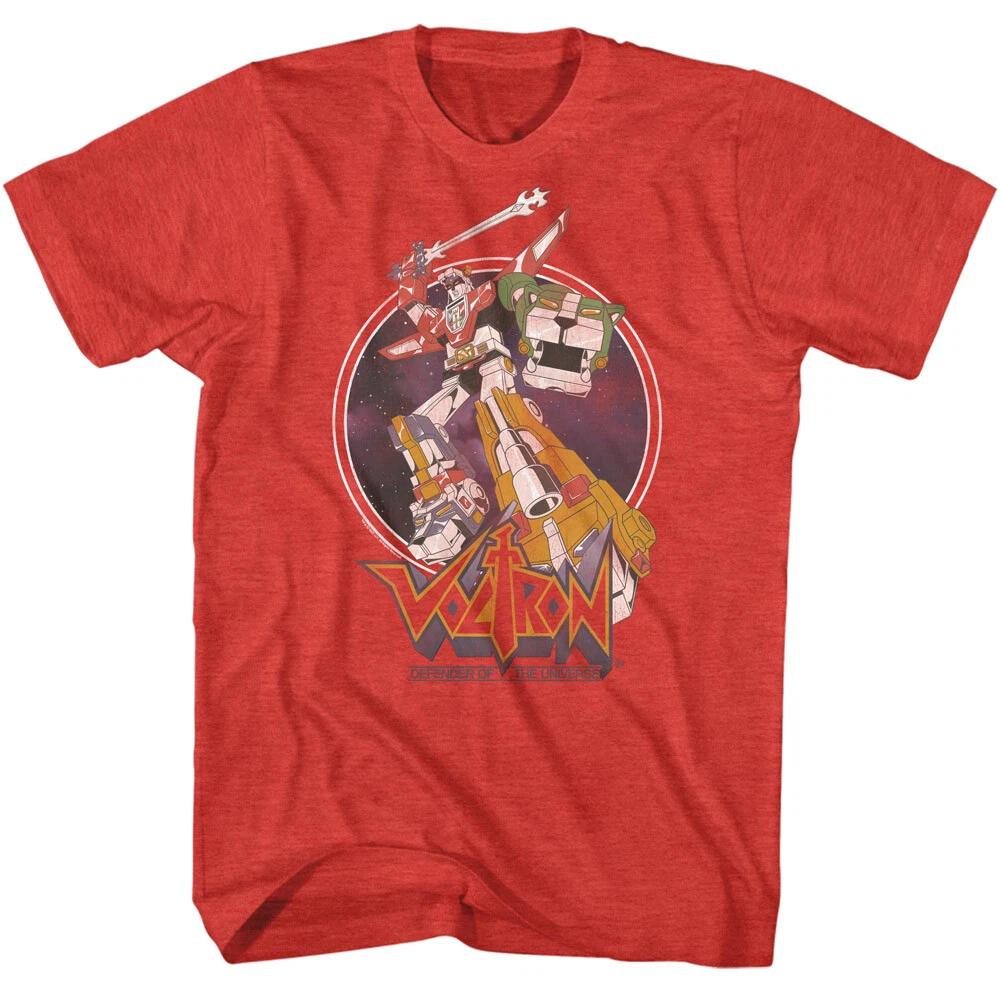 Voltron Cartoon Defender Of The Universe Voltron Space Circle Men s T Shirt XL