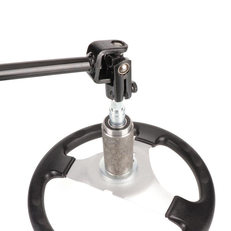 Complete Go Kart 300mm Steering Wheel 320mm/420mm Gear Rack Pinion Tie Rod Shaft For 110cc Karting DIY Quad Drift Trike